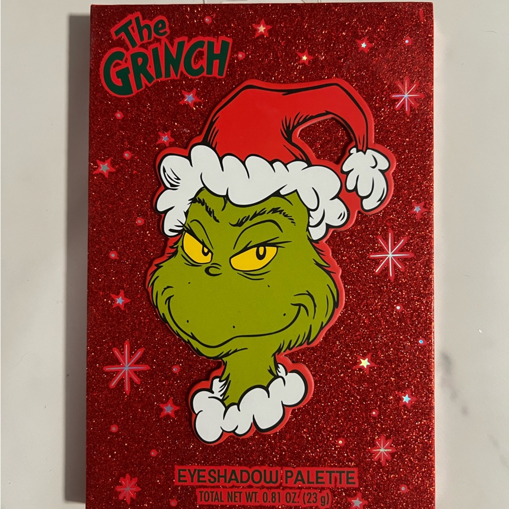 Disney The Grinch Eyeshadow Palette - Red and Green